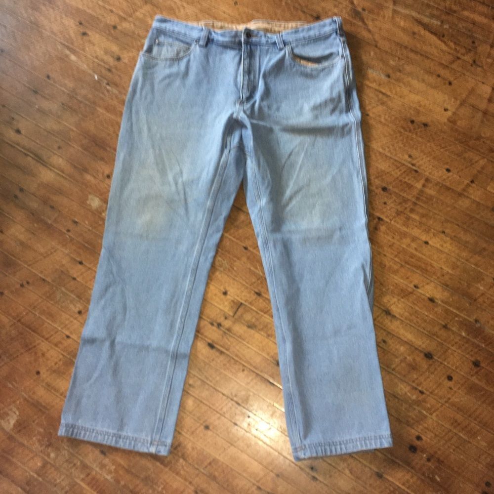 Duluth Trading Post Light Wash Relaxed 40x32 Jeans